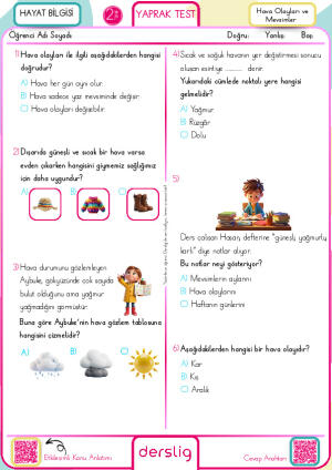 Hava Olayları ve Mevsimler