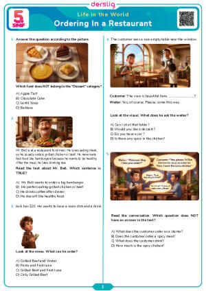 Life in the World Ordering In a Restaurant Testi