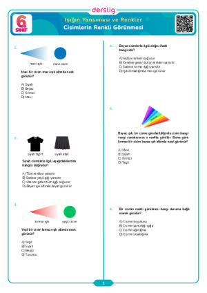 Cisimlerin Renkli Görünmesi