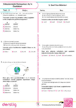 Gökyüzündeki Komşumuz Ay'ın Özellikleri