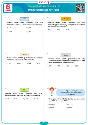 Ondalık Gösterimleri Yuvarlama