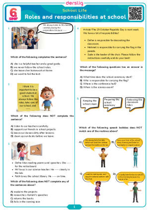 Roles and Responsibilites at School Test 1