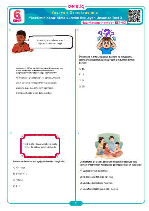 Yönetimin Karar Alma Sürecini Etkileyen Unsurlar Test- 2