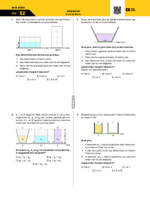 Test-52 Sıvılarda Basınç