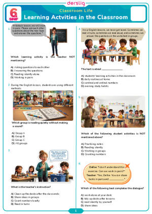 Learning Activities in the Classroom Test