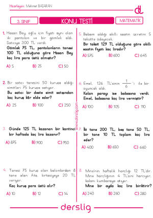 Paralarımızla İlgili Problemler