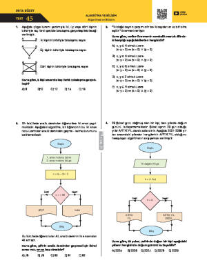 Algoritma ve Bilişim Test 45
