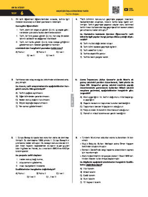 Test-6 Tarihin Doğası