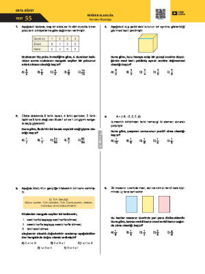 Veriden Olasılığa Test 55