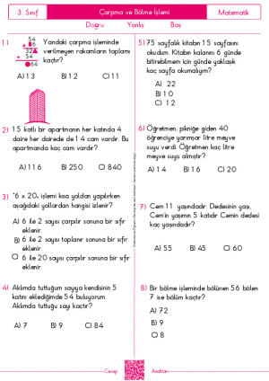 Çarpma ve Bölme İşlemi