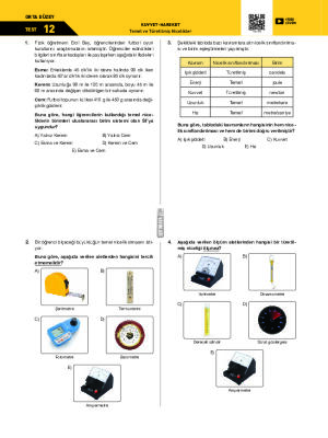 Test-12 Temel ve Türetilmiş Nicelikler