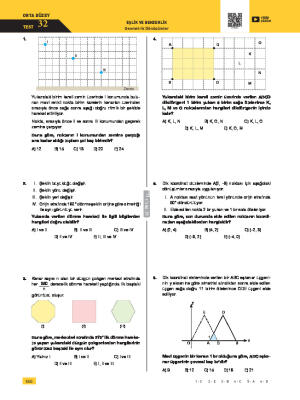 Geometrik Dönüşümler Test 33