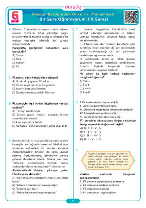 Bir Sure Öğreniyorum: Fil Suresi