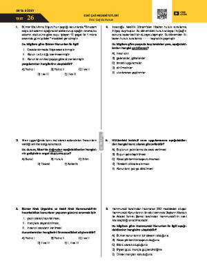 Test-26 Eski Çağ’da Hukuk