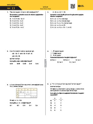 Tema Tekrar Test -13