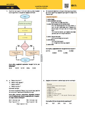 Algoritma ve Bilişim Test 46
