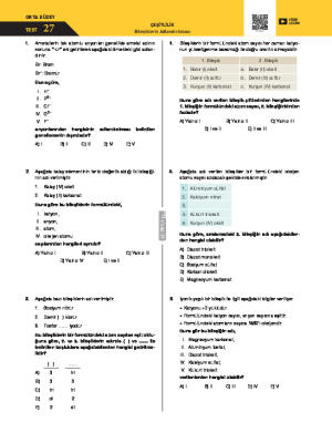 Test-27 Bileşiklerin Adlandırılması