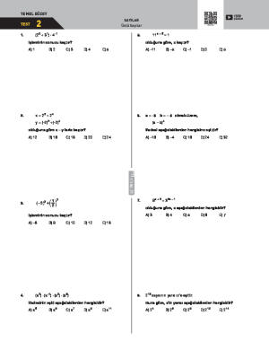 Üslü Sayılar Test -2