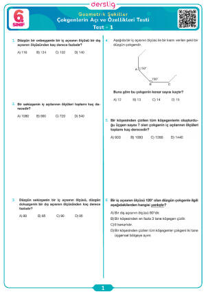Çokgenlerin Açı ve Özellikleri