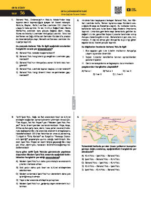 Test-56 Orta Çağ’da Ticaret Yolları