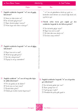 mi Soru Ekinin Yazımı