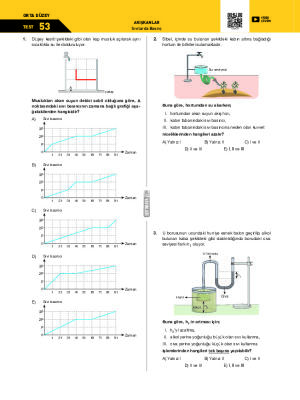 Test-53 Sıvılarda Basınç