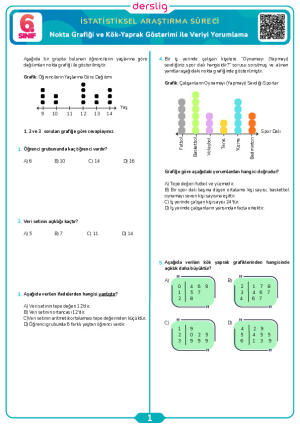 Nokta Grafiği ve Kök-Yaprak Gösterimi ile Veriyi Yorumlama