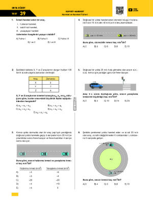 Test-39 Hareket ve Hareket Türleri