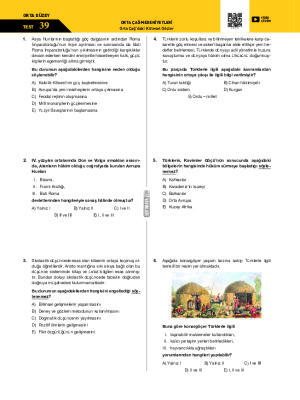 Test-39 Orta Çağ’daki Kitlesel Göçler