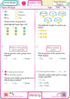 Yönetim Birimlerini Tanıyorum