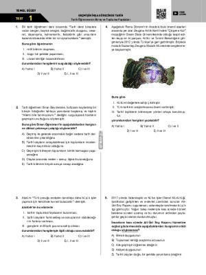 Test-1 Tarih Öğrenmenin Birey ve Topluma Faydaları