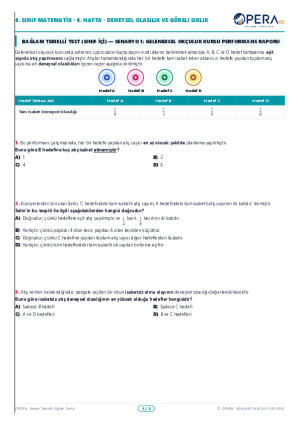 Opera BB Deneysel Olasılık Bağlam Temelli Test (Sınıf İçi)