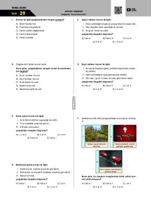 Test-29 Doğadaki Temel Kuvvetler