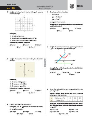 Doğrusal Fonksiyonlar Test -18