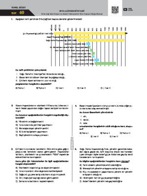 Test-40 Orta Çağ’daki Siyasi ve Askerî Gelişmeler (Çin-Sasani-Doğu Roma)