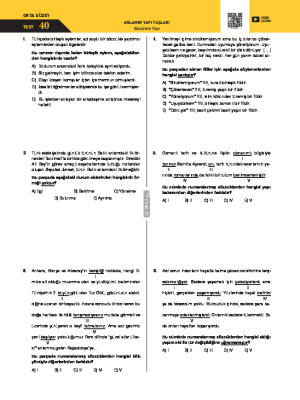 Test-40 Sözcükte Yapı