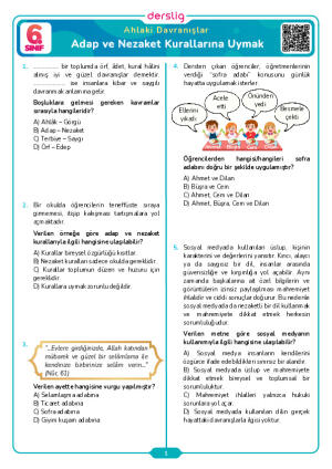 Adap ve Nezaket Kurallarına Uymak