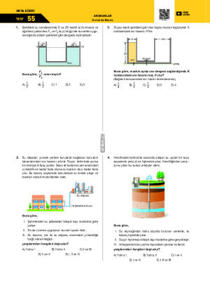 Test-55 Sıvılarda Basınç