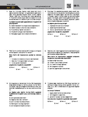 Test-23 Eski Çağ’da Yönetenler ve Savaşanlar (Türkistan Medeniyet Havzası)