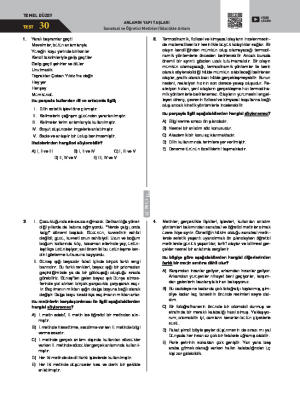 Test-30 Sözcükte Anlam