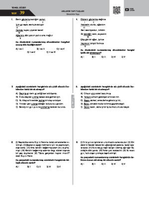 Test-39 Sözcükte Yapı