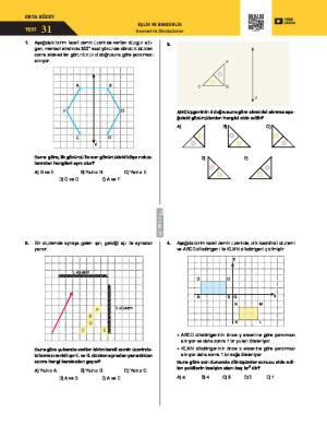 Geometrik Dönüşümler Test 31