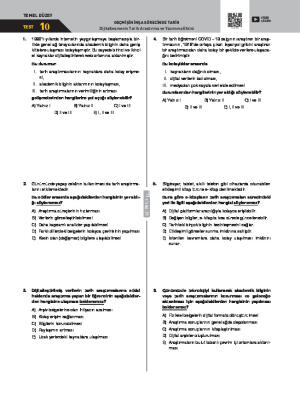 Test-10 Dijitalleşmenin Tarih Araştırma ve Yazımına Etkisi