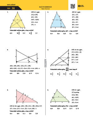 Tales Teoremi Test 38