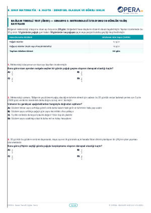 Opera BB Deneysel Olasılık Bağlam Temelli Test(Ödev Testi)