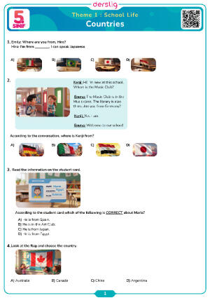 Countries Vocabulary Test