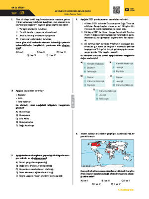 Test-45 Ünite Tekrar Testi