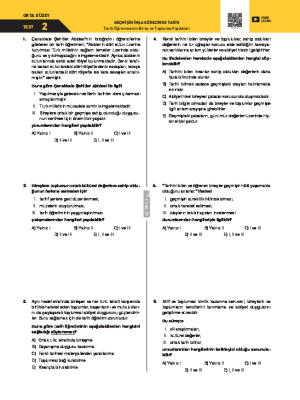 Test-2 Tarih Öğrenmenin Birey ve Topluma Faydaları