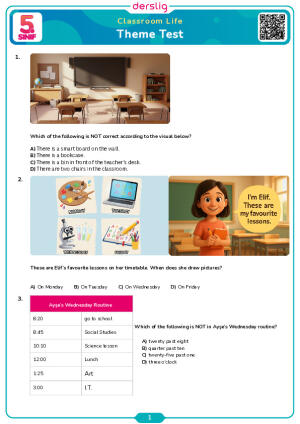 Classroom Life Theme Test