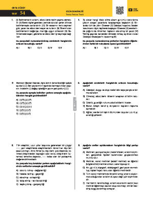 Test-54 Dilin Zenginliği Tema Tekrar Testi